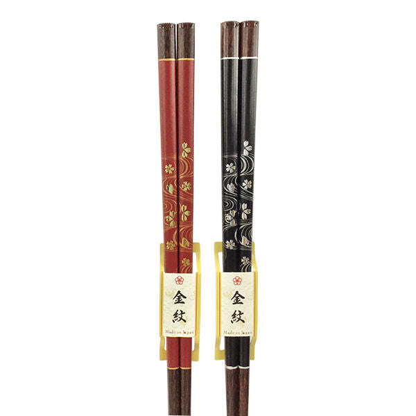 万作セレクト〕若狭塗 夫婦箸-金紋・潺|箸と箸置きの専門店『箸