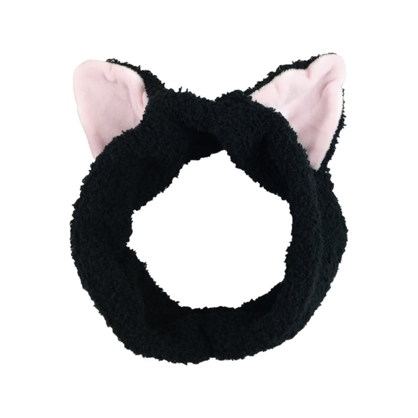 【猫まっしぐらセレクト】 猫の猫耳ヘアバンド-猫柄 ブチ猫