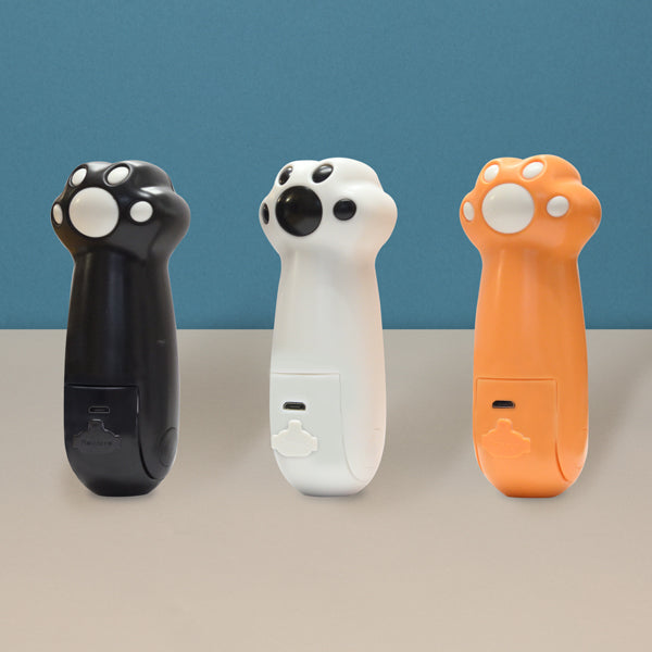 猫まっしぐらセレクト】USB充電式 猫の手ハンディファン（USBじゅうで