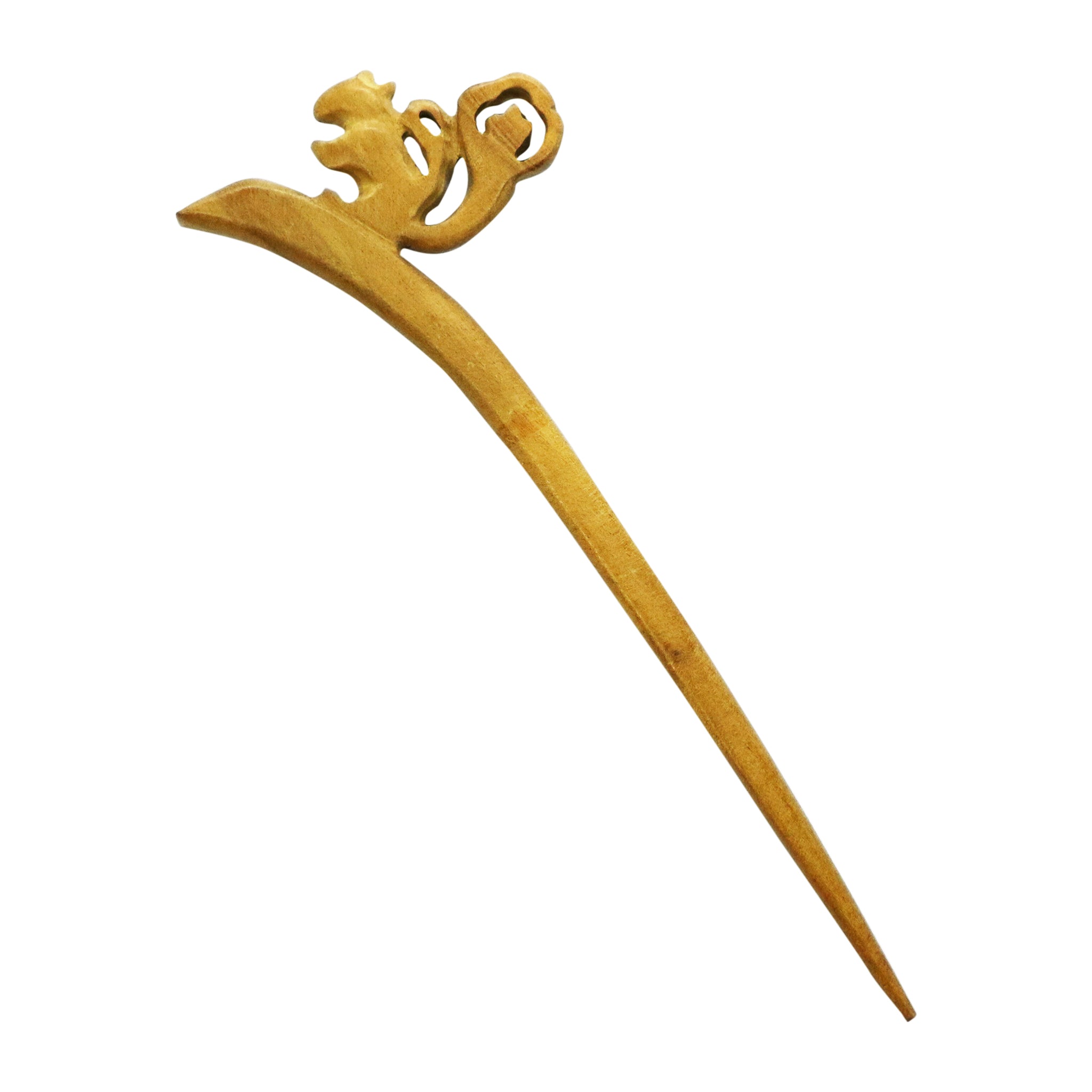 一本彫写絵一本簪‐洋栗鼠｜普段使いの簪・ヘアアクセサリーブランド