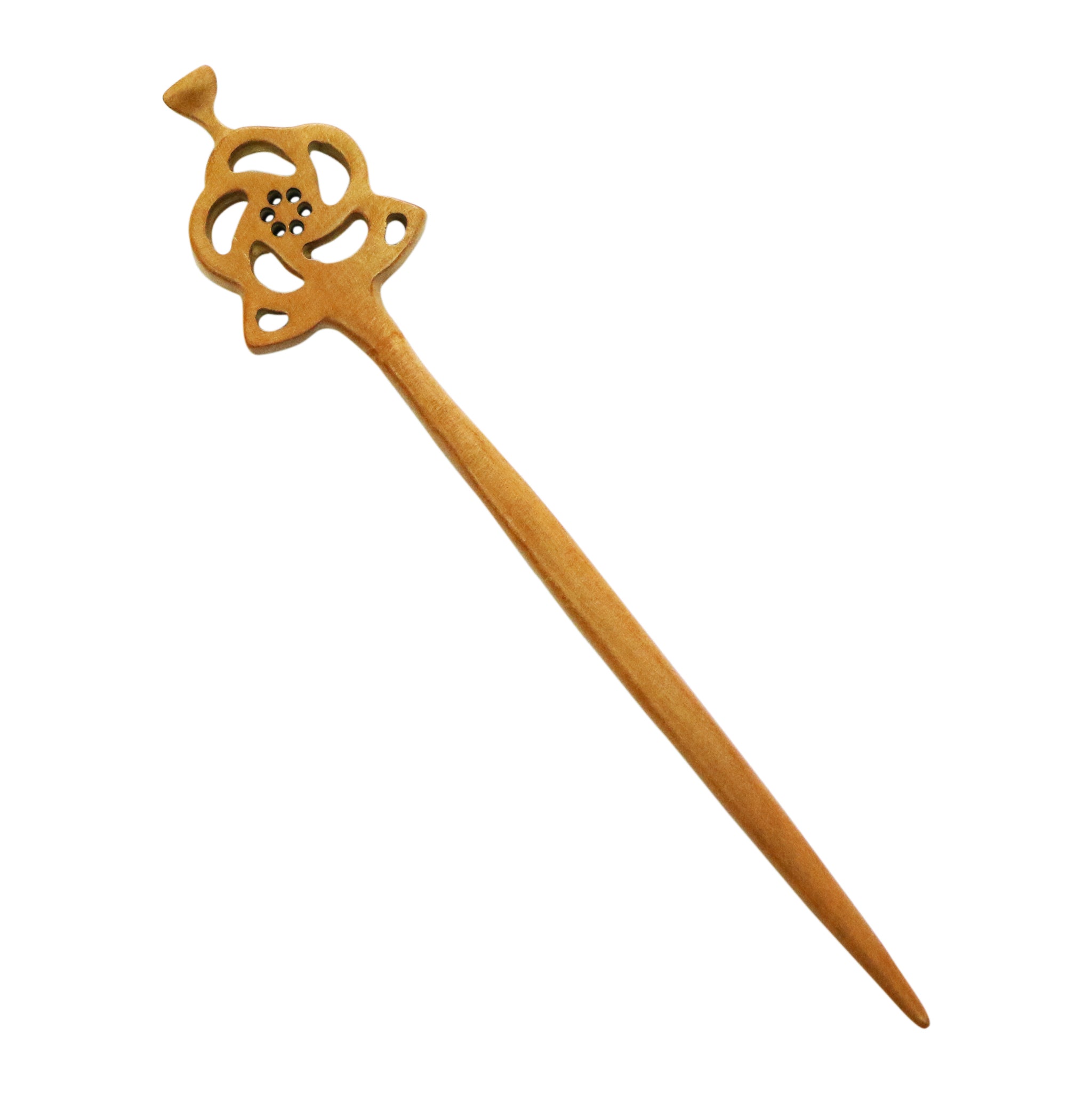 一本彫写絵一本簪‐椿｜普段使いの簪・ヘアアクセサリーブランド