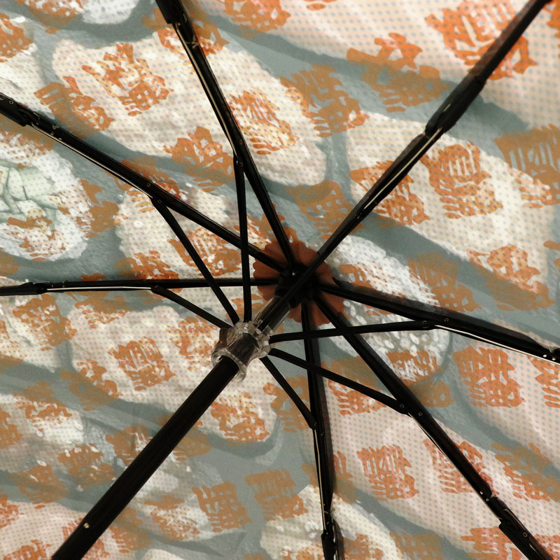 和柄テキスタイル 三つ折り畳み傘‐AWESOME JAPAN-SUSHI(わがらてきすたいる みつ折りたたみ傘-オーサム ジャパン-スシ)