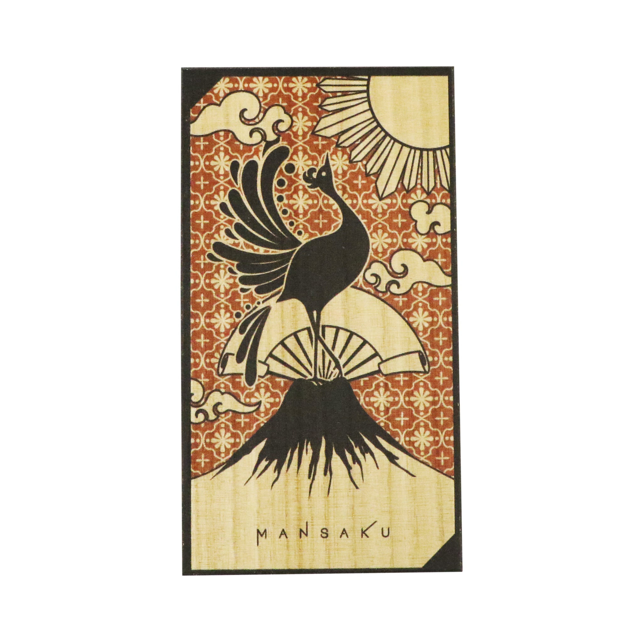 箸置き桐箱 中/厚-富士と鳳凰|箸と箸置きの専門店『箸や万作』の商品