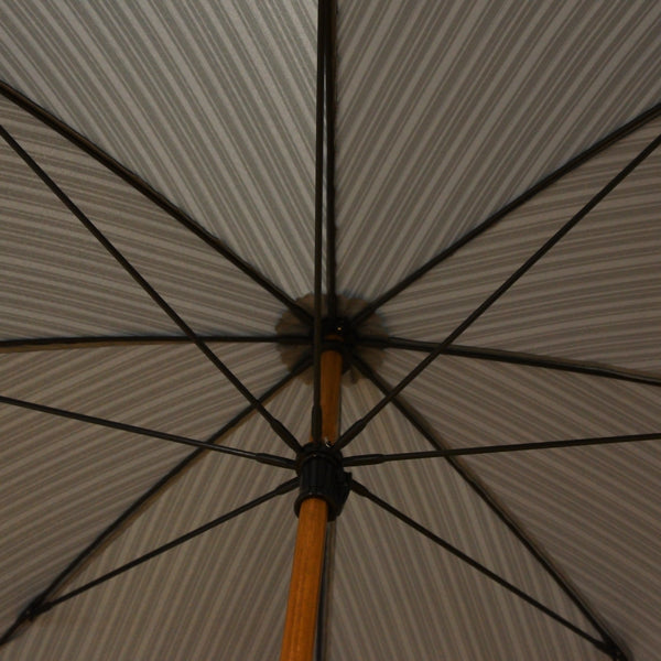 和柄テキスタイル 天然竹蝙蝠傘／黒（わがらてきすたいる てんねんだけこうもり傘／くろ）