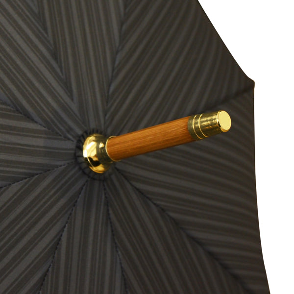 和柄テキスタイル 天然竹蝙蝠傘／黒（わがらてきすたいる てんねんだけこうもり傘／くろ）