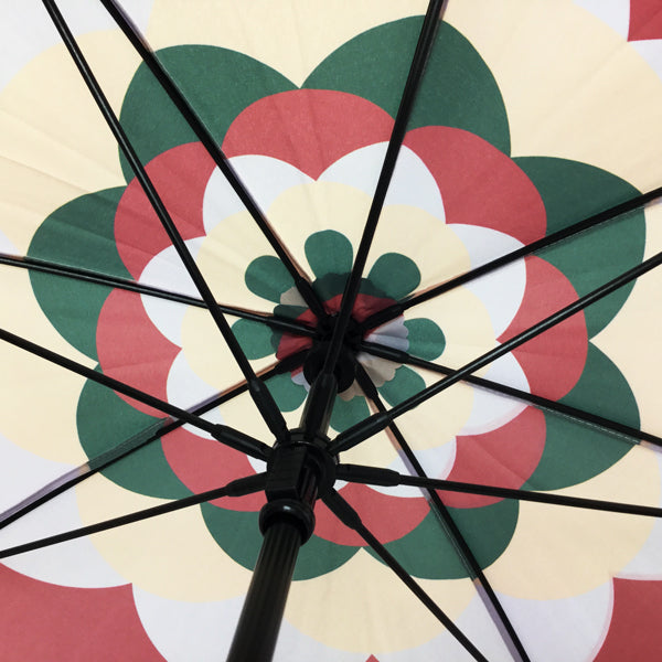 丸屋根深張傘‐ダリア／アパッチグリーン（ドーム傘）
