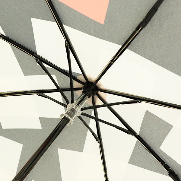 和柄テキスタイル 三つ折り畳み傘‐歌舞伎／拍子木（わがらてきすたいる みつ折りたたみ傘‐かぶき／ひょうしぎ）