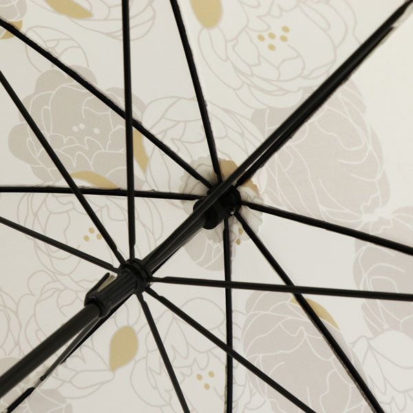 和柄テキスタイル 天然竹日傘‐芍薬（わがらてきすたいる てんねんだけひがさ-しゃくやく）