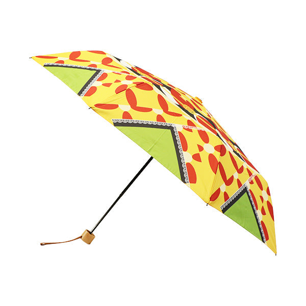 和柄テキスタイル 三つ折り畳み傘‐おてんば（わがらてきすたいる みつ折りたたみ傘-お転婆）