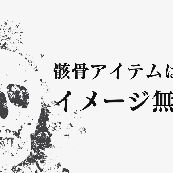 骸骨アイテムはイメージ無限大