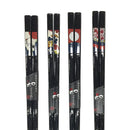 〔万作セレクト〕若狭塗箸 食洗花札-月夜/祝杯/鶴/宴（わかさぬりばし-しょくせんはなふだ)