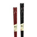 〔万作セレクト〕若狭塗 食洗夫婦箸-三日月夜（わかさぬり しょくせんめおとはし-みかづきよ)