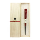 〔万作セレクト〕若狭塗 食洗夫婦箸-三日月夜（わかさぬり しょくせんめおとはし-みかづきよ)