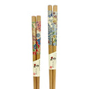 〔万作セレクト〕若狭塗 煤竹夫婦箸-花扇（わかさぬり すすたけめおとはし-けせん)