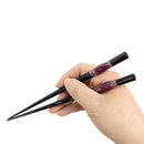 〔万作セレクト〕若狭塗 食洗夫婦箸-とんぼ玉・珀宝（わかさぬり しょくせんめおとはし-とんぼだま・はくほう)