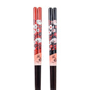 〔万作セレクト〕若狭塗 夫婦箸-花散（わかさぬり めおとはし-はなちらし)