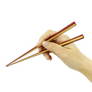 〔万作セレクト〕本漆塗り八角箸 朱-白竹/紋竹（ ほんうるしぬりはっかくはし-しゅ)