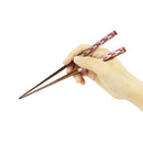 和柄万作食洗箸-矢絣（わがらまんさくしょくせんはし-やがすり)