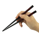 〔万作セレクト〕木曽塗 摺り漆箸-刺し子（きそぬり すりうるしはし-さしこ)