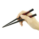 〔万作セレクト〕木曽塗 摺り漆箸-色梅（きそぬり すりうるしはし-いろうめ)