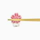 〔万作セレクト〕大陸焼 箸置き-桜兎（たいりくやき はしおき-さくらうさぎ)