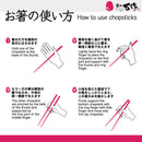 〔万作セレクト〕わじま箸 夫婦箸-梅鉢（わじまはし めおとはし-うめばち)