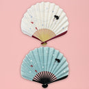 【白扇堂セレクト】布扇子-涼あそび(【はくせんどうせれくと】ぬのせんす-りょうあそび)