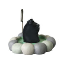 【猫まっしぐらセレクト】concombre 猫のカードスタンド-露天風呂 黒猫