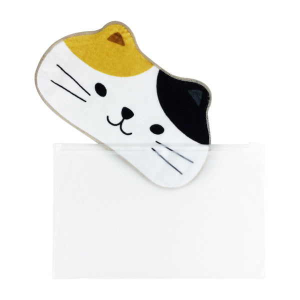 【猫まっしぐらセレクト】Day Lively 猫のアイピロー-お風呂でアイマスク・ビニールポーチ付き