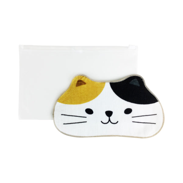 【猫まっしぐらセレクト】Day Lively 猫のアイピロー-お風呂でアイマスク・ビニールポーチ付き