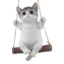 【猫まっしぐらセレクト】 猫の置物-ブランコ