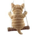 【猫まっしぐらセレクト】 猫の置物-ブランコ