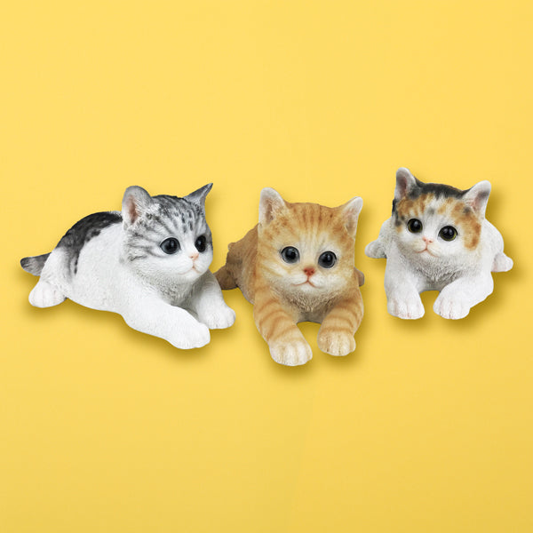 【猫まっしぐらセレクト】 猫の置物-リラックス