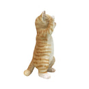 【猫まっしぐらセレクト】 猫の置物-手をあげろ