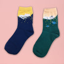 【猫まっしぐらセレクト】 猫の涼感靴下-白猫