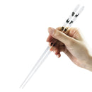 【猫まっしぐらセレクト】animals zoo chopsticks 食洗機対応・猫のクリア親子箸-黒猫・23cm