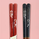 【猫まっしぐらセレクト】 食洗機対応・猫のこども箸-星空猫