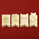 猫まっしぐら特製スマホスタンド-猫まっしぐら/踊り猫/猫顔/眠り猫（スマホスタンド ねこまっしぐら/おどりねこ/ねこかお/ねむりねこ）