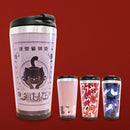 『猫まっしぐら』特製タンブラー-猫まっしぐら/踊り猫/赤/青（タンブラー ねこまっしぐら/おどりねこ/あか/あお）