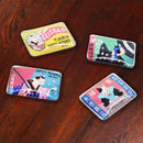 【猫まっしぐらセレクト】洒落ねこ マッチラベル風 猫のマグネット（しゃれねこ まっちらべるふう ねこのまぐねっと）