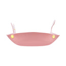 【猫まっしぐらセレクト】組み立て式 猫型レザートレイ ピンク（くみたてしき ねこがたれざーとれい）