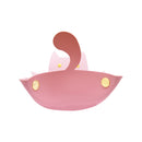 【猫まっしぐらセレクト】組み立て式 猫型レザートレイ ピンク（くみたてしき ねこがたれざーとれい）