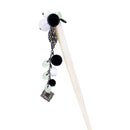 牛角透かし飾り一本簪-若葉/空/桃(ぎゅうつのすかしかざりいっぽんかんざし)