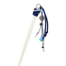 牛角トルコ石一本簪-青/赤(ぎゅうつのとるこいしいっぽんかんざし)