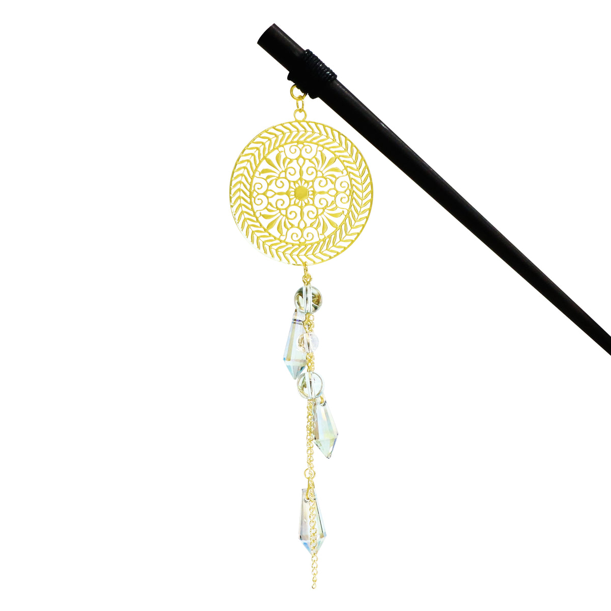 価値ある透かし簪 かんざし屋の簪 透かし蓮華玉簪 金 Japanese hairpin Hair stick