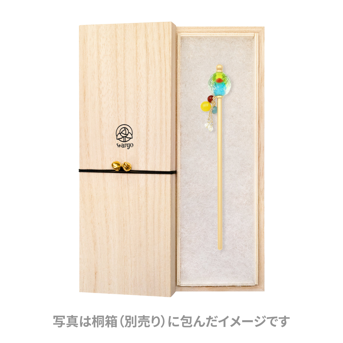 かんざし屋wargo　カクテルとんぼ玉簪　2点セット カクテルとんぼ玉簪｜普段使いの簪・ヘアアクセサリーブランド