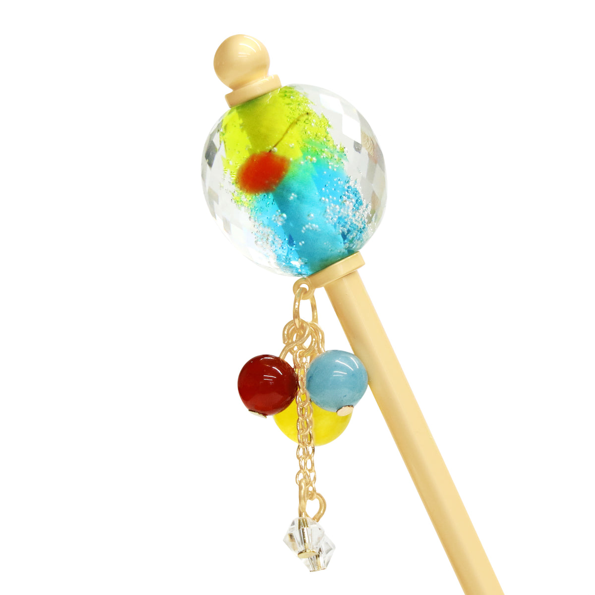 カクテルとんぼ玉簪｜普段使いの簪・ヘアアクセサリーブランド