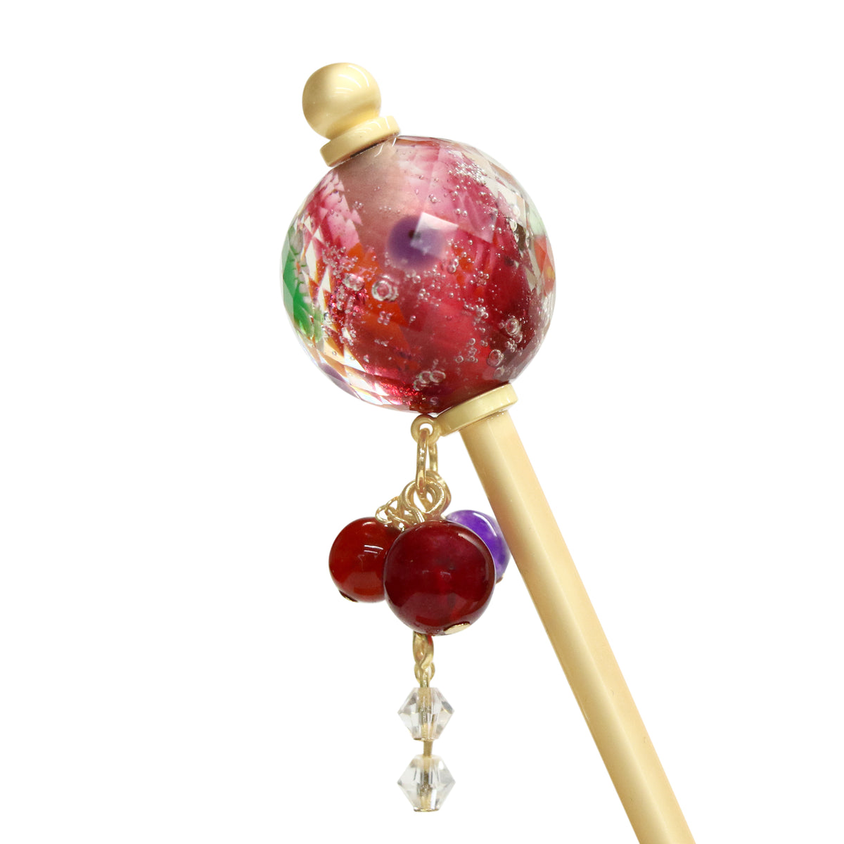 かんざし屋wargo　カクテルとんぼ玉簪　2点セット カクテルとんぼ玉簪｜普段使いの簪・ヘアアクセサリーブランド