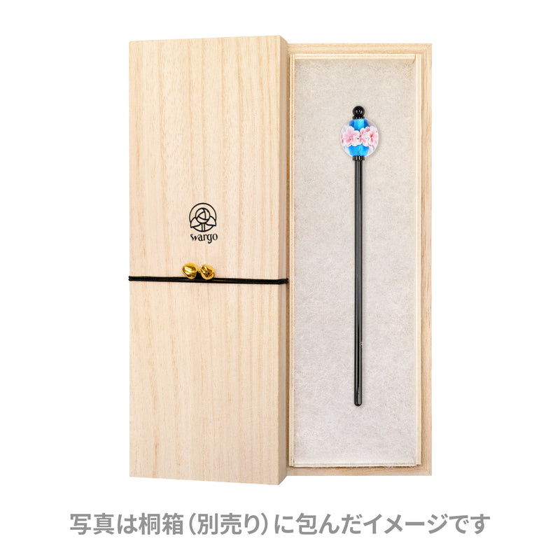 プルメリアとんぼ玉簪(ぷるめりあとんぼたまかんざし)