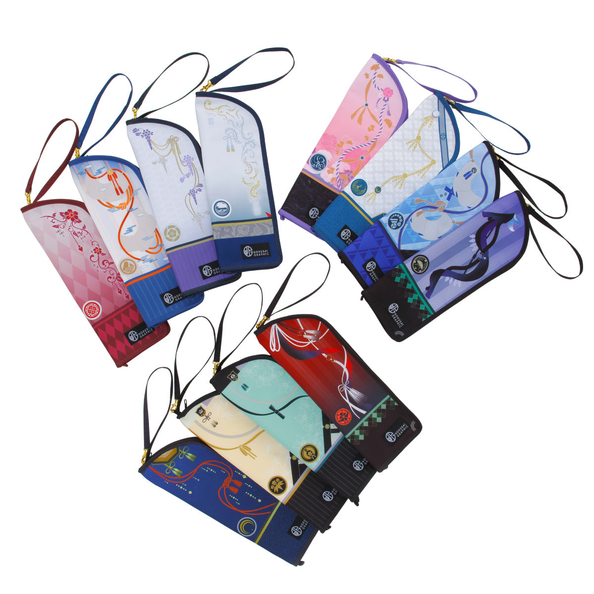 刀剣乱舞ONLINE　北斎グラフィック　折りたたみ傘　吸水ポーチ　山姥切国広 刀剣乱舞ONLINE 北斎グラフィック 吸水ポーチ｜おしゃれな和柄傘